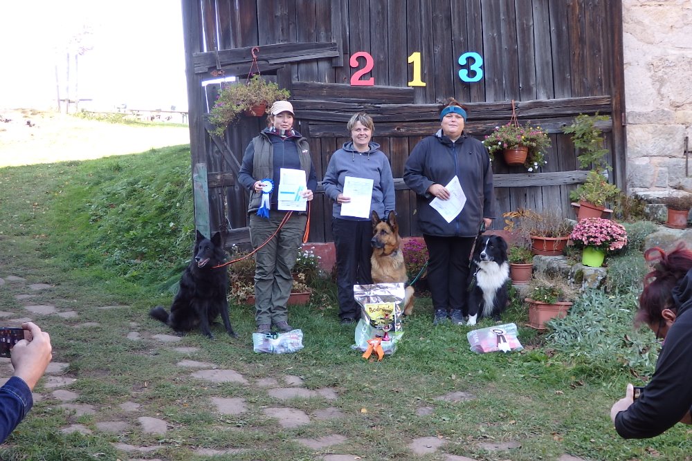 Diga Martínkovice 12.10.2019 stupně vítězů